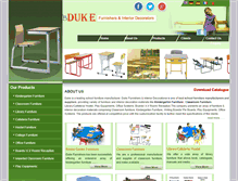 Tablet Screenshot of dukefurnitures.com